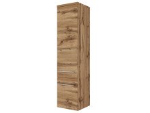Midischrank >Davos I< in Alufarben aus MDF - 30x130x35cm (BxHxT)