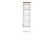 Midischrank >Davos II< in Weiß aus MDF - 30x130x35cm (BxHxT)