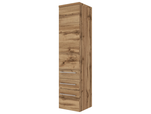 Midischrank >Davos II< in Alufarben aus MDF - 30x130x35cm (BxHxT)