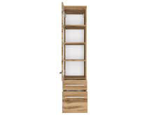 Midischrank >Davos II< in Alufarben aus MDF - 30x130x35cm (BxHxT)