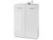 Schuhschrank >Olivia< in Weiß aus MDF - 90x122x40cm (BxHxT)