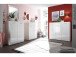 Schuhschrank >Olivia< in Weiß aus MDF - 90x122x40cm (BxHxT)