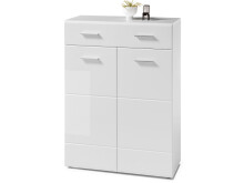 Schuhschrank >Olivia< in Weiß aus MDF - 90x122x40cm (BxHxT)