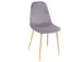 Esszimmerstuhl >Shanie I< in Eiche Optik aus Metall - 44x89x38cm (BxHxT)