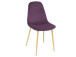 Esszimmerstuhl >Shanie I< in Eiche Optik aus Metall - 44x89x38cm (BxHxT)