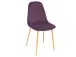 Esszimmerstuhl >Shanie I< in Eiche Optik aus Metall - 44x89x38cm (BxHxT)