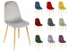 Esszimmerstuhl >Shanie I< in Eiche Optik aus Metall - 44x89x38cm (BxHxT)