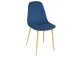 Esszimmerstuhl >Shanie I< in Eiche Optik aus Metall - 44x89x38cm (BxHxT)