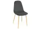 Esszimmerstuhl >Shanie I< in Eiche Optik aus Metall - 44x89x38cm (BxHxT)