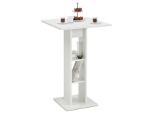 Bartisch >Yvette< in Weiß - 70x109x70cm (BxHxT)