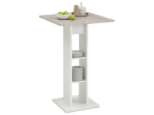 Bartisch >Yvette< in Weiß - 70x109x70cm (BxHxT)