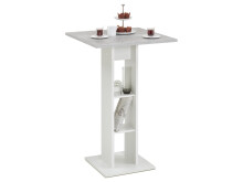 Bartisch >Yvette< in Weiß - 70x109x70cm (BxHxT)