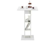 Bartisch >Yvette< in Weiß - 70x109x70cm (BxHxT)