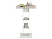Bartisch >Yvette< in Weiß - 70x109x70cm (BxHxT)
