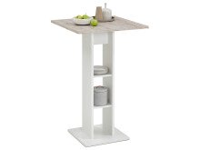 Bartisch >Yvette< in Weiß - 70x109x70cm (BxHxT)