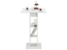 Bartisch >Yvette< in Weiß - 70x109x70cm (BxHxT)