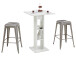 Bartisch >Yvette< in Weiß - 70x109x70cm (BxHxT)