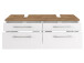 Waschbeckenunterschrank >Davos VI< in Weiß aus MDF - 120x41x47cm (BxHxT)