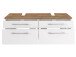 Waschbeckenunterschrank >Davos VI< in Weiß aus MDF - 120x41x47cm (BxHxT)