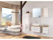 Aufsatzwaschbecken >Davos< aus Keramik - 45x14x42cm (BxHxT)