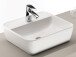 Waschtisch-Set >Davos IV< in Weiß aus Keramik - 90x14x42cm (BxHxT)