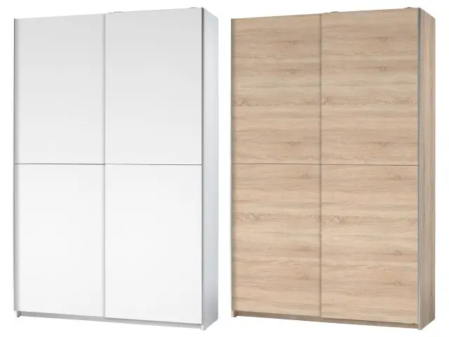 Schwebetürenschrank >Fred< - 125x195,5x38cm (BxHxT)