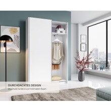 Schwebetürenschrank >Fred< - 125x195,5x38cm (BxHxT)