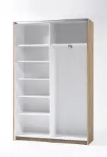 Schwebetürenschrank >Fred< - 125x195,5x38cm (BxHxT)