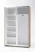 Schwebetürenschrank >Fred< - 125x195,5x38cm (BxHxT)