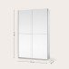 Schwebetürenschrank >Fred< in Weiß - 125x195.5x38cm (BxHxT)