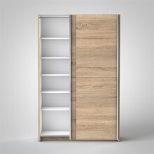 Schwebetürenschrank >Fred< in Sonoma-Eiche - 125x195,5x38cm (BxHxT)