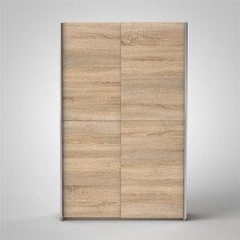 Schwebetürenschrank >Fred< in Sonoma-Eiche - 125x195,5x38cm (BxHxT)
