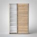 Schwebetürenschrank >Fred< in Sonoma-Eiche - 125x195,5x38cm (BxHxT)