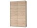 Schwebetürenschrank >Fred< in Sonoma-Eiche - 125x195,5x38cm (BxHxT)