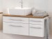 Waschtisch-Set >Davos V< in Weiß aus Keramik - 90x14x42cm (BxHxT)
