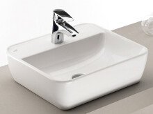 Waschtisch-Set >Davos I< in Alufarben aus Keramik - 120x14x42cm (BxHxT)