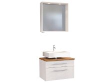Waschtisch-Set >Davos I< in Weiß aus MDF - 60x41x18cm (BxHxT)