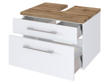 Waschtisch-Set >Davos II< in Weiß aus MDF - 60x41x20cm (BxHxT)
