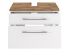 Waschtisch-Set >Davos II< in Weiß aus MDF - 60x41x20cm (BxHxT)