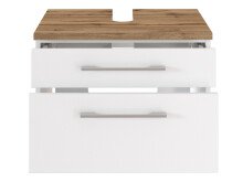 Waschtisch-Set >Davos II< in Weiß aus MDF - 60x41x20cm (BxHxT)
