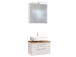 Waschtisch-Set >Davos II< in Weiß aus MDF - 60x41x20cm (BxHxT)