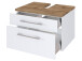 Waschtisch-Set >Davos II< in Weiß aus MDF - 60x41x20cm (BxHxT)
