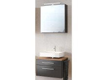 Waschtisch-Set >Davos II< in Alufarben aus MDF -...