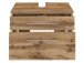 Waschtisch-Set >Davos II< in Alufarben aus MDF - 60x41x20cm (BxHxT)
