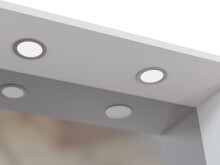 Waschtisch-Set >Davos I< in Weiß aus Keramik - 60x14x10,6cm (BxHxT)