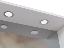 Waschtisch-Set >Davos I< in Weiß aus Keramik - 60x14x10,6cm (BxHxT)