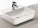 Waschtisch-Set >Davos I< in Weiß aus Keramik - 60x14x10,6cm (BxHxT)