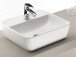 Waschtisch-Set >Davos I< in Weiß aus Keramik - 60x14x10,6cm (BxHxT)