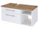 Waschtisch-Set >Davos IV< in Weiß aus MDF - 90x41x18cm (BxHxT)
