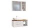 Waschtisch-Set >Davos IV< in Weiß aus MDF - 90x41x18cm (BxHxT)